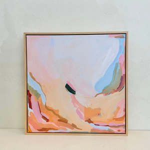 Poppy - 40x40cm / Oak Frame