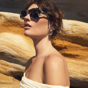 Status Anxiety: Cascade Sunglasses - White Tort