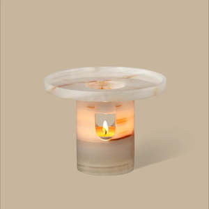 Black Blaze: Lumière Oil Burner - White Onyx