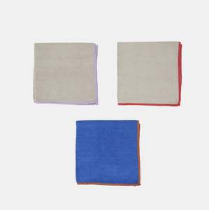Mundus Microfiber Dish Cloth - Pack of 3 Clay/Optic Blue