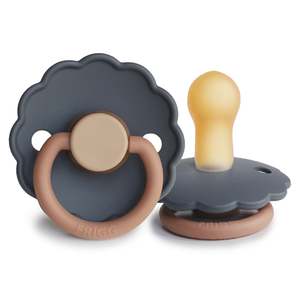 Frigg: Daisy Aurora Natural Rubber Pacifier 2 Pack -  6-18 Months