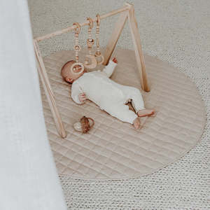 Home Lab: 100% FRENCH FLAX LINEN PLAYMAT - LATTE