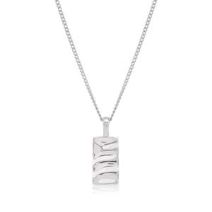 Isla Rectangle Necklace - Silver