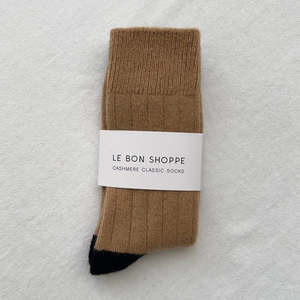 CLASSIC CASHMERE SOCKS - CAMEL