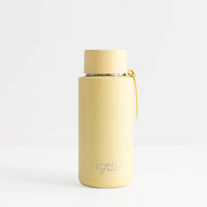 Ceramic Reusable 34oz/1ltr Bottle with Straw Lid - Buttermilk
