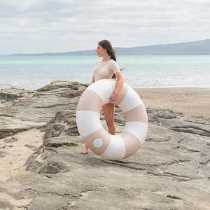 NOSTALGIA OVERSIZED POOL TUBE - EARTH