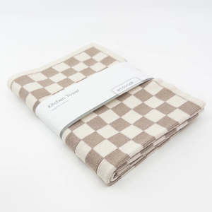 Ecovask: Kitchen Towel - Hummus Chequer
