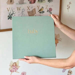 Baby: Baby Photo Album - Sage Green