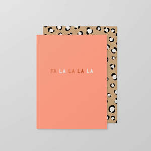 New: Fa La La - Greeting Card