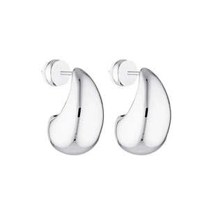 New: Baby Blob Earrings - White Gold
