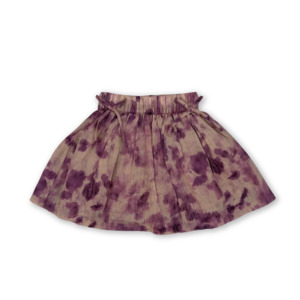 Tie Dye Printed Skirt - Plum
