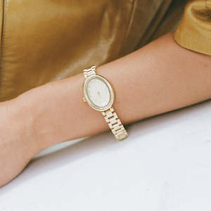 Bags Wallets: Baby Link Watch - Gold Face/Gold