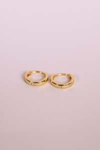Gold Huggie Hoops