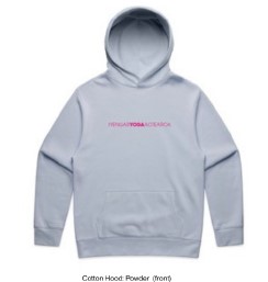 Iyengar Yoga Aotearoa Hoodie Powder Blue Size (L)