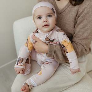 Owl & Mountains Bamboo Onesie