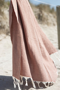 new: Lunara Waffle Towel Clay