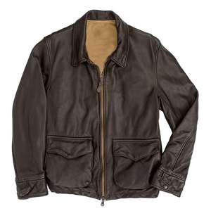 Products: Front Pockets Flight Leather Aviator Jakcet For Men