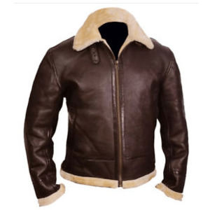 Black Aviator Men’s Leather Jacket