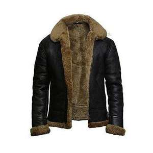Products: Ginger Fur Collar Shearling Leather Jacket