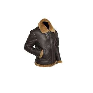 Products: Men’s Light Fur Shearling Black Leather Jacket
