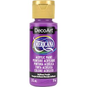Americana Acrylic Paint Purple Family: BRILLIANT PURPLE DA353