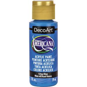 Americana Acrylic Paint Blue Family: CRISP BLUE DA376