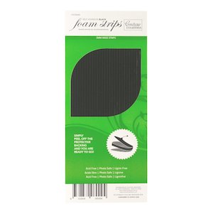 Adhesives And Tapes: COUTURE CREATIONS FOAM STRIPS BLACK 3MM WIDE