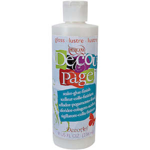 DECO ART AMERICANA DECOU-PAGE GLUE 8 FL.OZ GLOSS