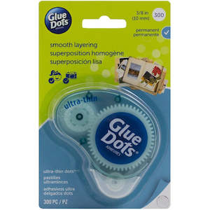 Adhesives And Tapes: GLUE DOTS CLEAR DOT DISPENSER10MM