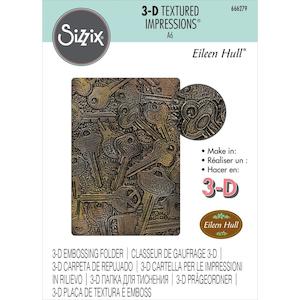 Diecutting: SIZZIX 3D TEXTURED IMPRESSIONS EMBOSSING FOLDER KEYS