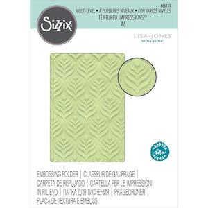 SIZZIX 3D TEXTURED IMPRESSIONS EMBOSSING FOLDER PALM REPEAT