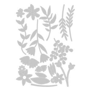 Diecutting: SIZZIX THINLITS DIES LAYERED BOHO BOUQUET