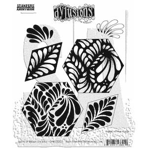 DYLUSIONS CLING STAMP BRUSH STROKES