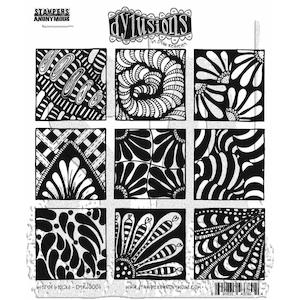 DYLUSIONS CLING STAMP BITS OF BLOCK