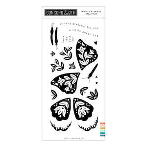 CONCORD & 9TH STAMP SET WHIMSICAL WINGS