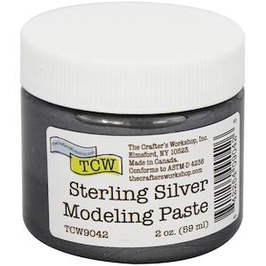 Mediums Pastes: THE CRAFTERS WORKSHOP MODELING PASTE STERLING SILVER
