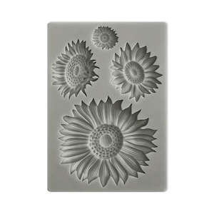 STAMPERIA SILICONE MOULD SUNFLOWER ART SUNFLOWERS KACM09