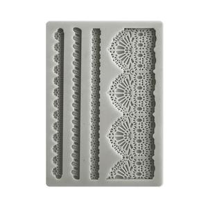 STAMPERIA SILICONE MOULD SUNFLOWER ART LACE & BORDERS KACM15