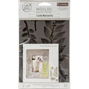 Moulds And Clay: PRIMA MARKETING RE-DESIGN MOULD 5"X10" LEAFY BLOSSOMS
