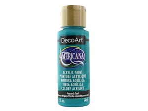 Decoart Americana Acrylic Paint: PEACOCK TEAL DA326