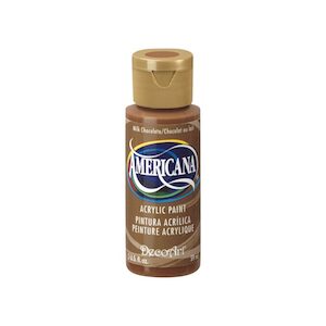 Americana Acrylic Paint Neutrals Milk Chocolate Da174