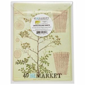 Collage Paper: 49 & MARKET COLLAGE SHEETS COLOR SWATCH GROVE