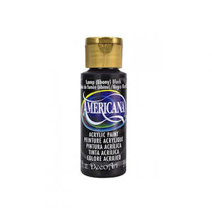 Americana Acrylic Paint Neutrals Lamp Black Da067