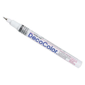 DECOCOLOR EXTRA FINE OPAQUE PAINT MARKER WHITE