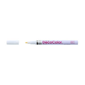 DECOCOLOR FINE LINE OPAQUE PAINT MARKER WHITE