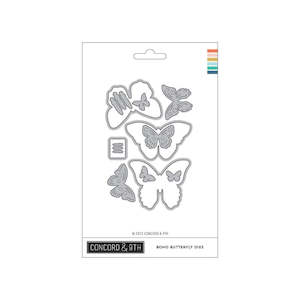 Diecutting: CONCORD & 9TH DIE SET BOHO BUTTERFLY