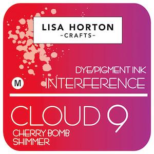 LISA HORTON CRAFTS CLOUD 9 INTERFERENCE INK CHERRY BOMB SHIMMER