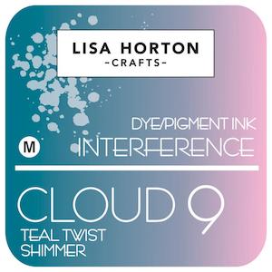 LISA HORTON CRAFTS CLOUD 9 INTERFERENCE INK TEAL TWIST SHIMMER