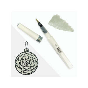 COUTURE CREATIONS WINKLES GLITTER BRUSH MARKER SILVER