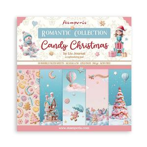 Papers: STAMPERIA PAPER COLLECTION CANDY CHRISTMAS 12X12 (10SHEETS)